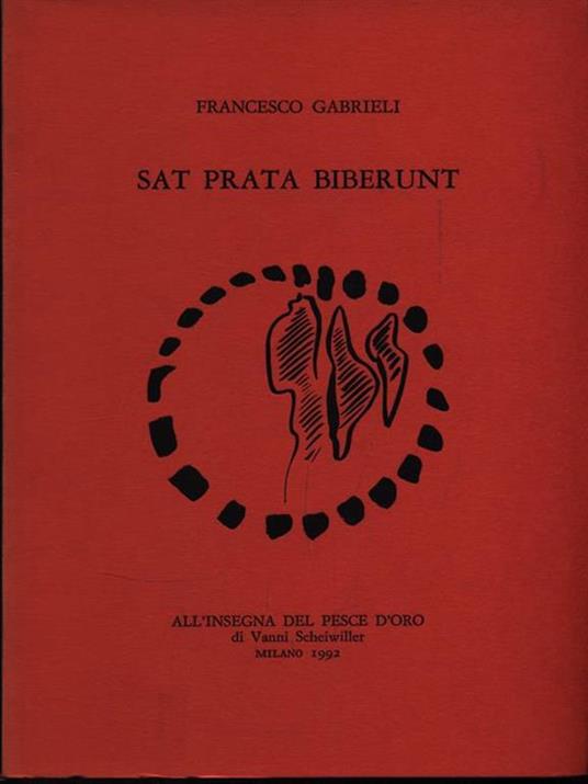 Sat prata biberunt - Francesco Gabrieli - copertina