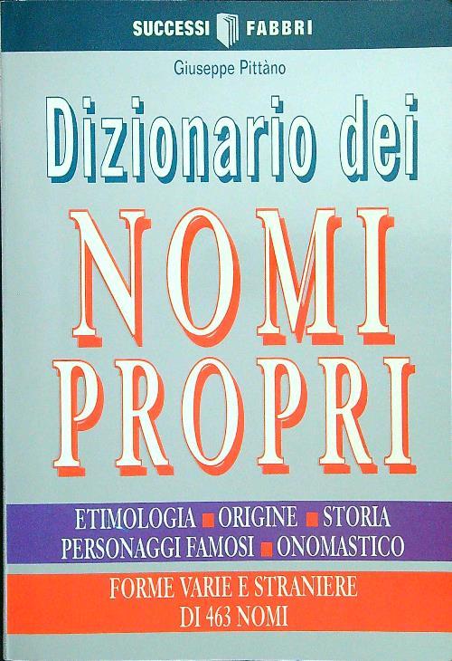 Dizionario dei nomi propri