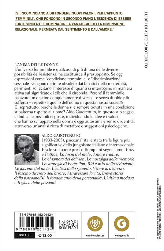 L'anima delle donne. Per una lettura psicologica al femminile - Aldo Carotenuto - 2