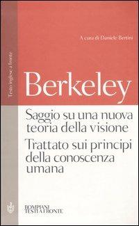 Saggio su una nuova teoria della visione-Trattato sui principi della conoscenza umana. Testo inglese a fronte - George Berkeley - copertina