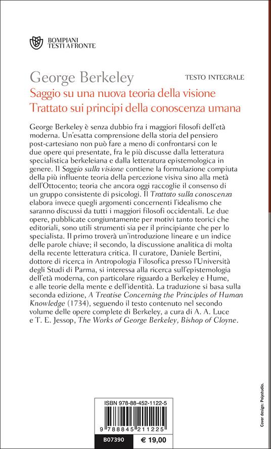 Saggio su una nuova teoria della visione-Trattato sui principi della conoscenza umana. Testo inglese a fronte - George Berkeley - 3