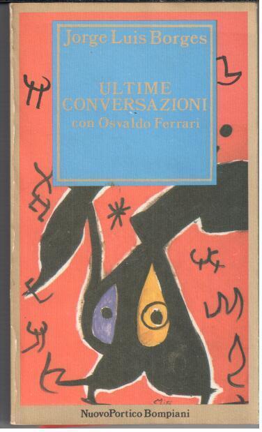Ultime conversazioni - Jorge L. Borges - copertina