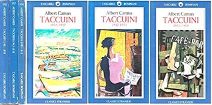 Taccuini - Albert Camus - copertina