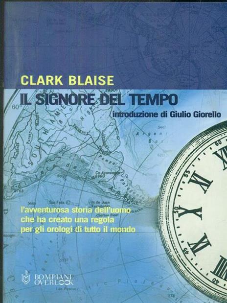 Il signore del tempo - Clark Blaise - copertina