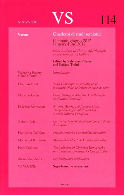 Versus. Vol. 114 - copertina