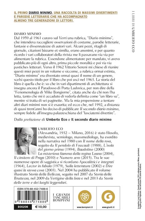 Diario minimo - Umberto Eco - 2