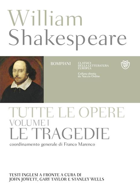 Tutte le opere. Testo inglese a fronte. Vol. 1: Le tragedie - William Shakespeare - copertina