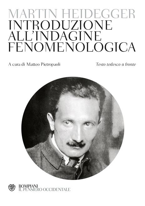 Introduzione all'indagine fenomenologica. Testo tedesco a fronte - Martin Heidegger - copertina
