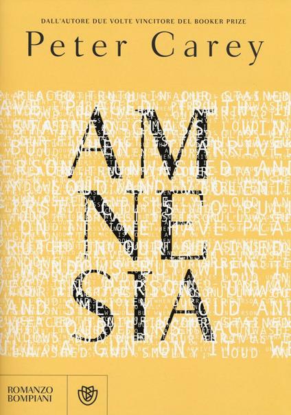 Amnesia - Peter Carey - copertina
