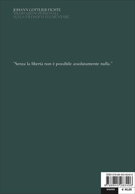 Meditazioni personali sulla filosofia elementare. Testo tedesco a fronte - J. Gottlieb Fichte - 3