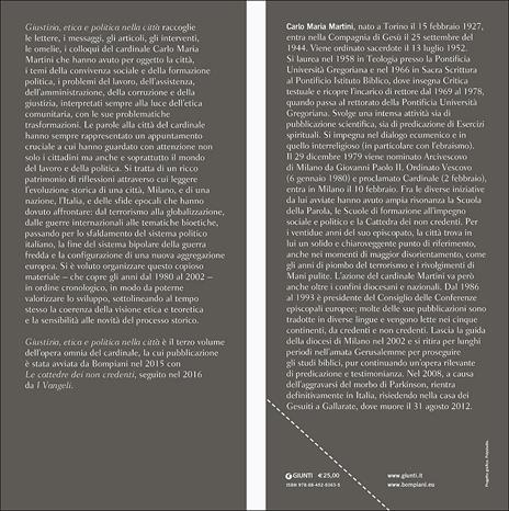 Giustizia, etica e politica nella città - Carlo Maria Martini - 2