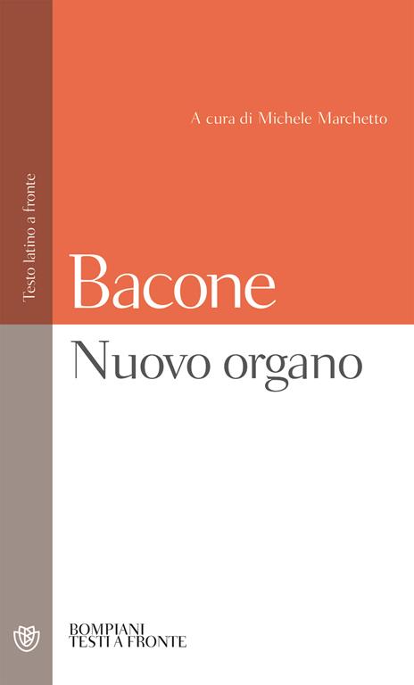Nuovo organo. Testo latino a fronte - Francesco Bacone - copertina