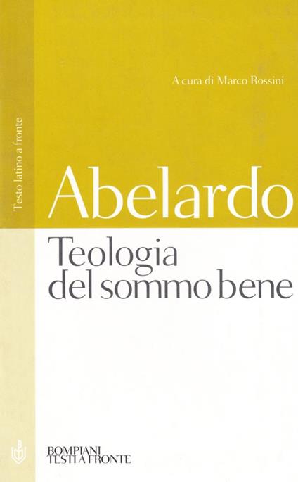 Teologia del sommo bene - Pietro Abelardo - copertina