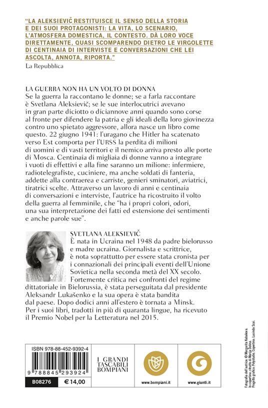 La guerra non ha un volto di donna. L'epopea delle donne sovietiche nella seconda guerra mondiale - Svetlana Aleksievic - 2