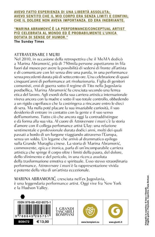 Attraversare i muri. Un'autobiografia - Marina Abramovic,James Kaplan - 3