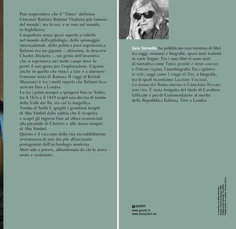 L'italiano più famoso del mondo. Vita e avventure di Giovanni Battista Belzoni - Gaia Servadio - 3