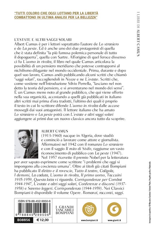 L'estate e altri saggi solari - Albert Camus - 2