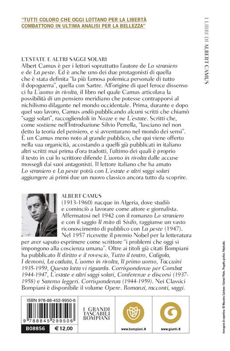 L' estate e altri saggi solari - Albert Camus - 2