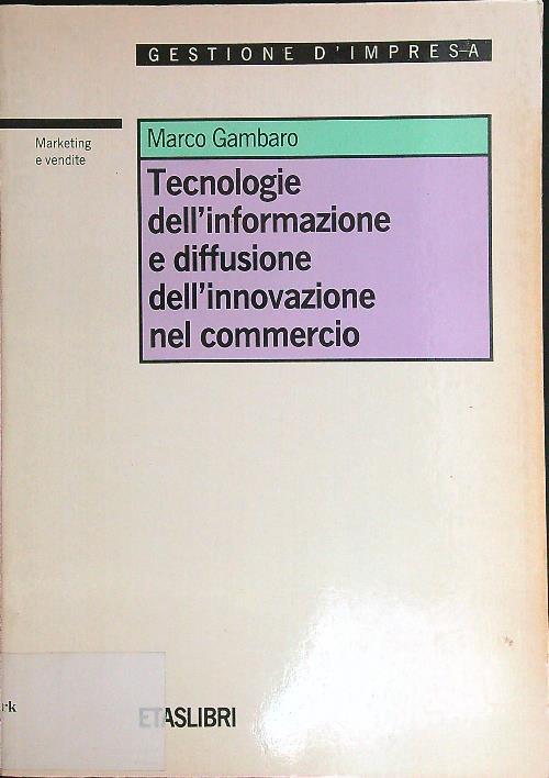 Tecnologie dell'informazione e diffusione dell'innovazione nel commercio