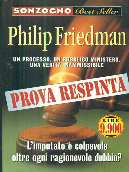 Prova respinta - Philip Friedman - copertina