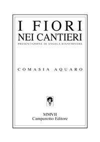 I fiori dei cantieri - Comasia Aquaro - copertina