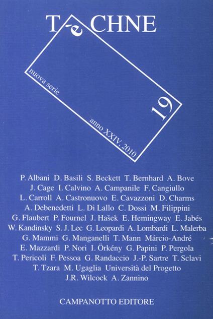 Techne (2010). Vol. 19 - copertina