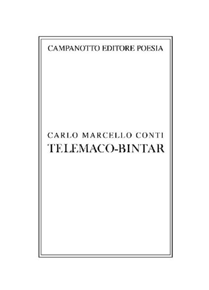 Telemaco-Bintar - Carlo Marcello Conti - copertina