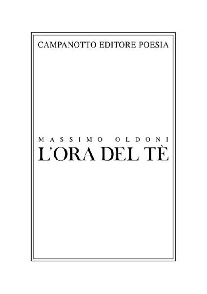 L' ora del tè - Massimo Oldoni - copertina