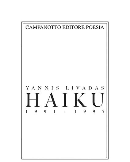 Haiku 1991-1997 - Yannis Livadas - copertina
