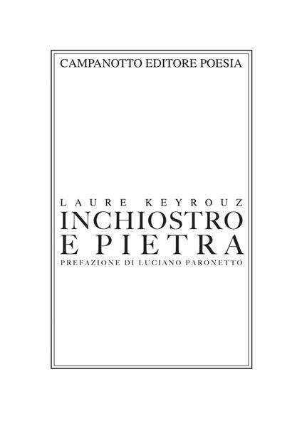 Inchiostro e pietra - Laure Keyrouz - copertina