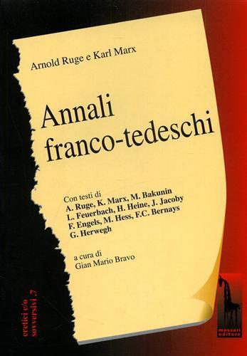 Annali franco-tedeschi (1-2) - Arnold Ruge,Karl Marx - copertina
