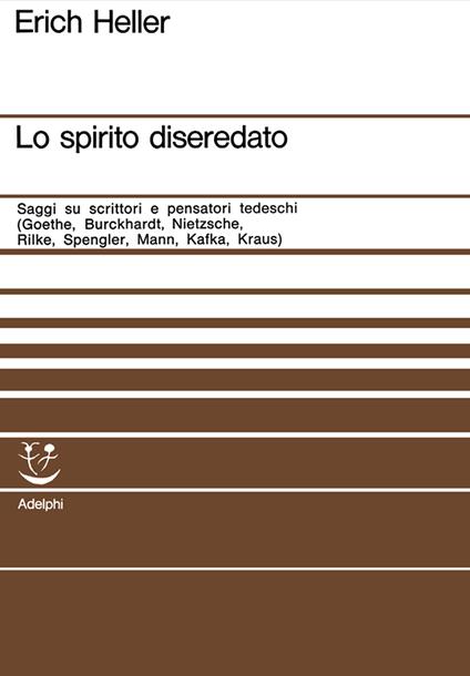 Lo spirito diseredato - Erich Heller - copertina