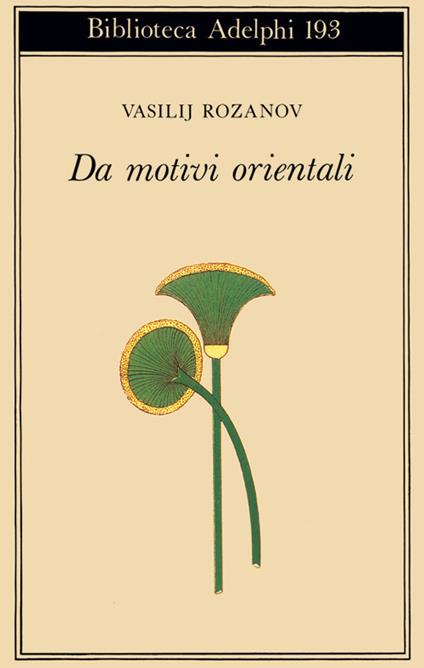 Da motivi orientali - Vasilij Rozanov - copertina