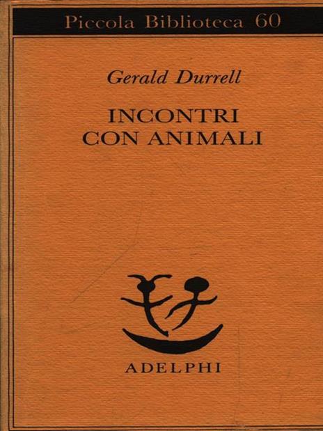 Incontri con animali - Gerald Durrell - copertina