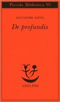 De profundis - Salvatore Satta - copertina