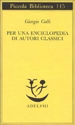 Per una enciclopedia di autori classici