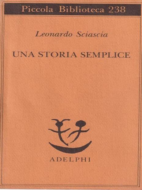 Una storia semplice - Leonardo Sciascia - copertina