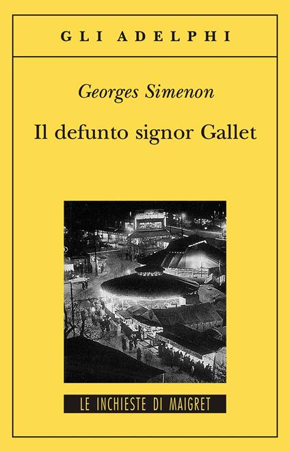 Il defunto signor Gallet - Georges Simenon - copertina