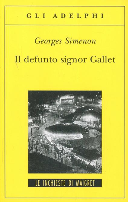 Il defunto signor Gallet - Georges Simenon - copertina