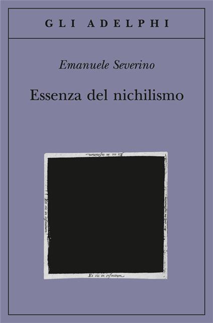 Essenza del nichilismo - Emanuele Severino - copertina