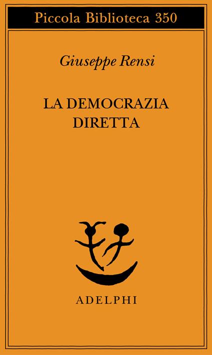 La democrazia diretta - Giuseppe Rensi - copertina
