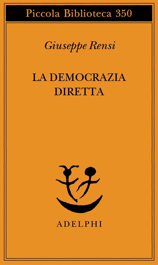 La democrazia diretta - Giuseppe Rensi - copertina
