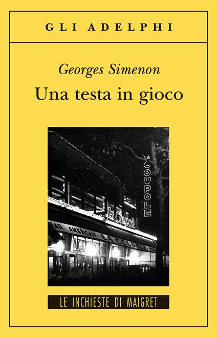 Una testa in gioco - Georges Simenon - copertina