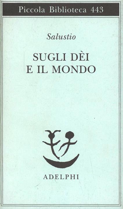 Sugli dei e il mondo - Salustio - copertina