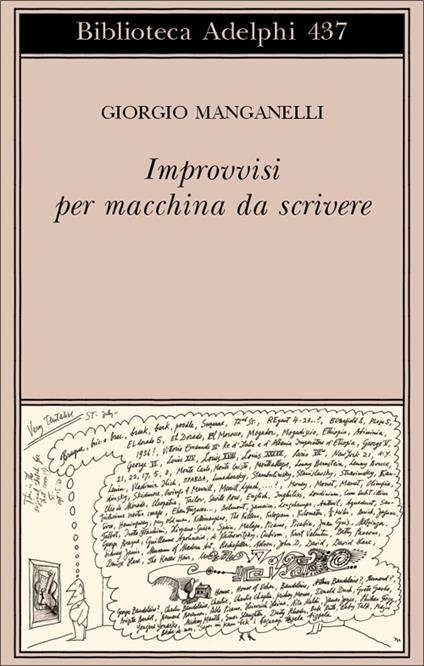 Improvvisi per macchina da scrivere - Giorgio Manganelli - copertina