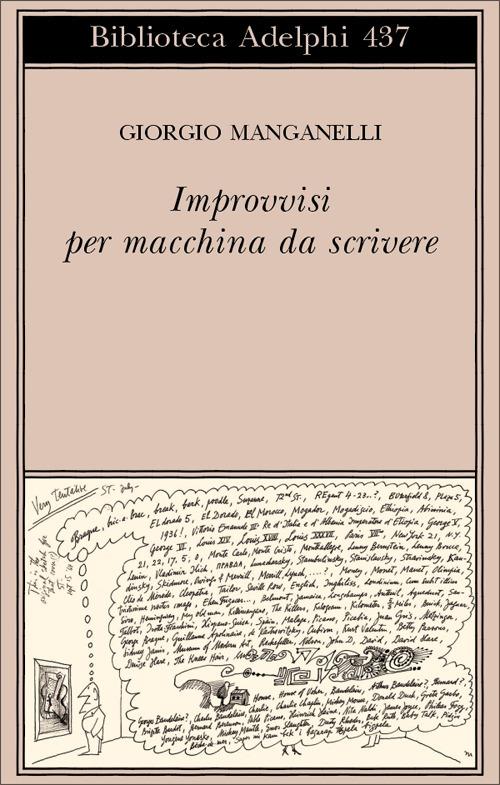 Improvvisi per macchina da scrivere - Giorgio Manganelli - copertina