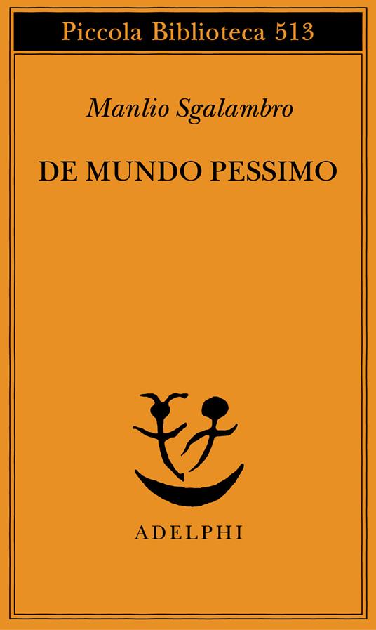 De mundo pessimo - Manlio Sgalambro - copertina