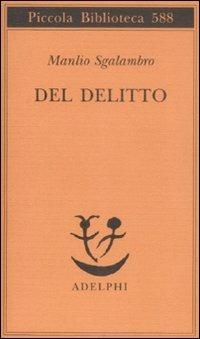 Del delitto - Manlio Sgalambro - copertina