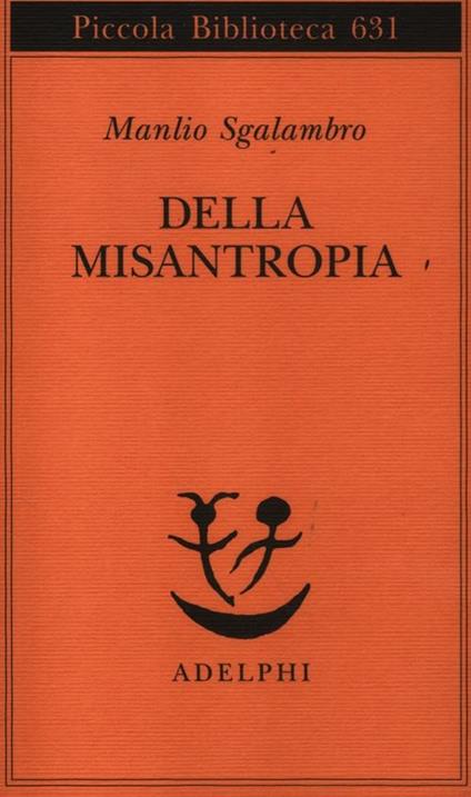 Della misantropia - Manlio Sgalambro - copertina