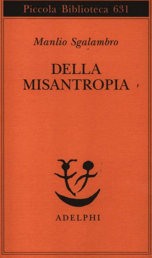 Della misantropia - Manlio Sgalambro - copertina